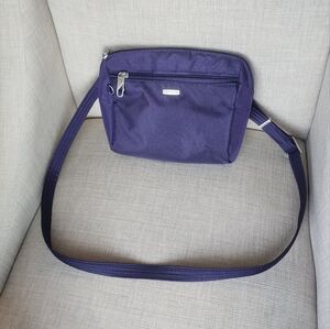 Travelon Anti-Theft Classic Convertible Crossbody and Waist Pack Purple Bag